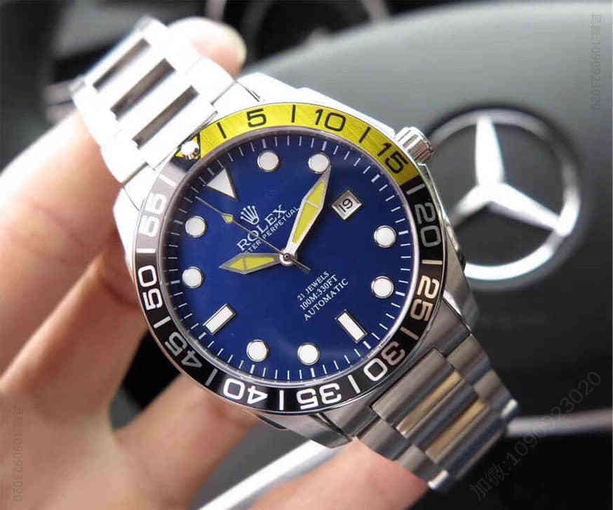 劳力士ROLEX 潜航者系列蓝色镜面进口全自动机芯机械腕表