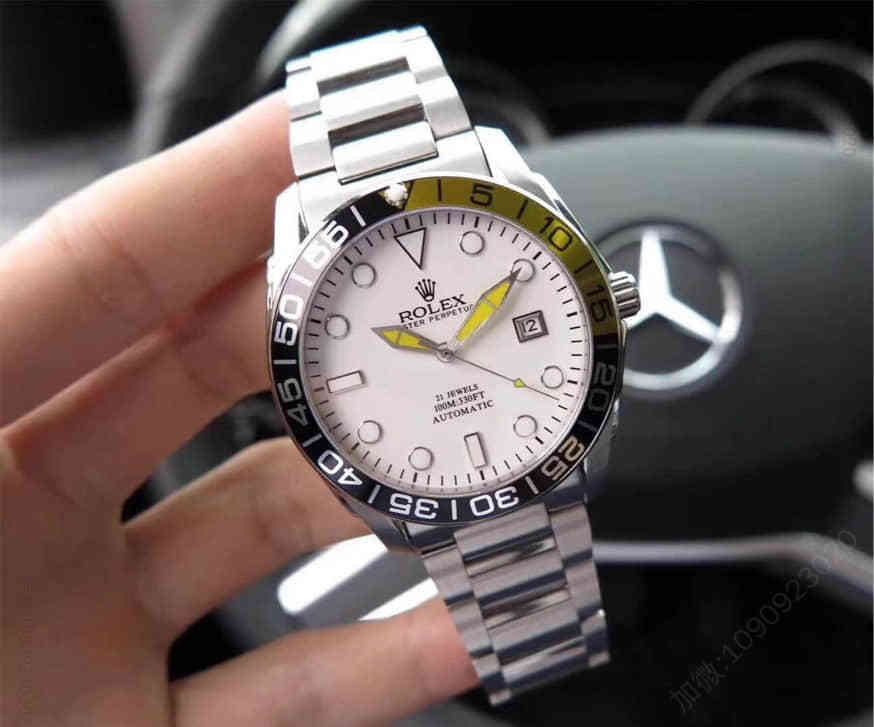 劳力士ROLEX 潜航者系列白色镜面进口全自动机芯机械腕表