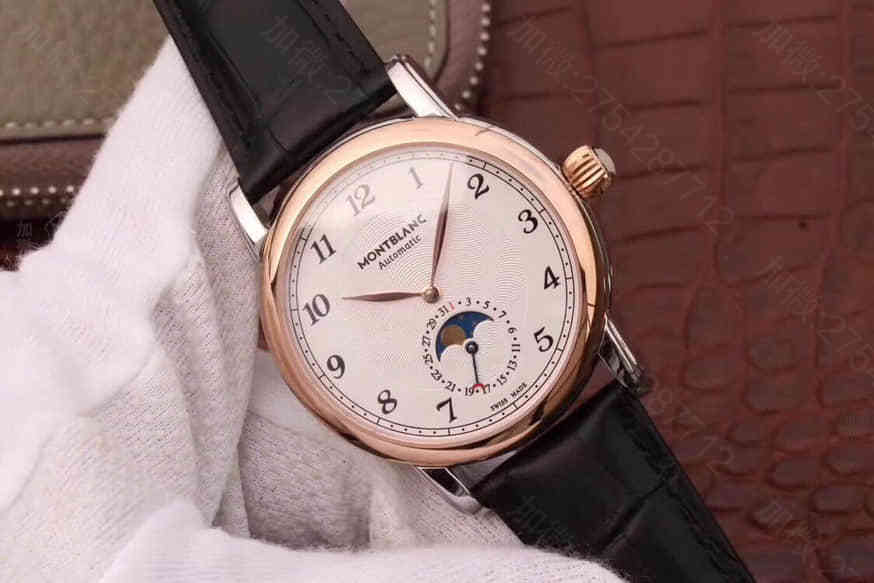 万宝龙Montblanc明星系列蓝宝石水晶银白色表盘850℃淬火工艺蓝钢针腕表 万宝龙男款腕表 