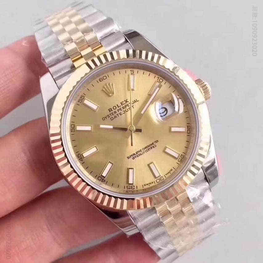 ROLEX劳力士日志型系列金色罗马表盘瑞士ETA2836-2全自动机芯男士腕表