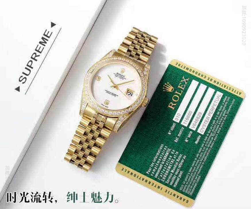 劳力士Rolex满钻壳进口全自动机械机芯蓝宝石玻璃镜面商务男士腕表