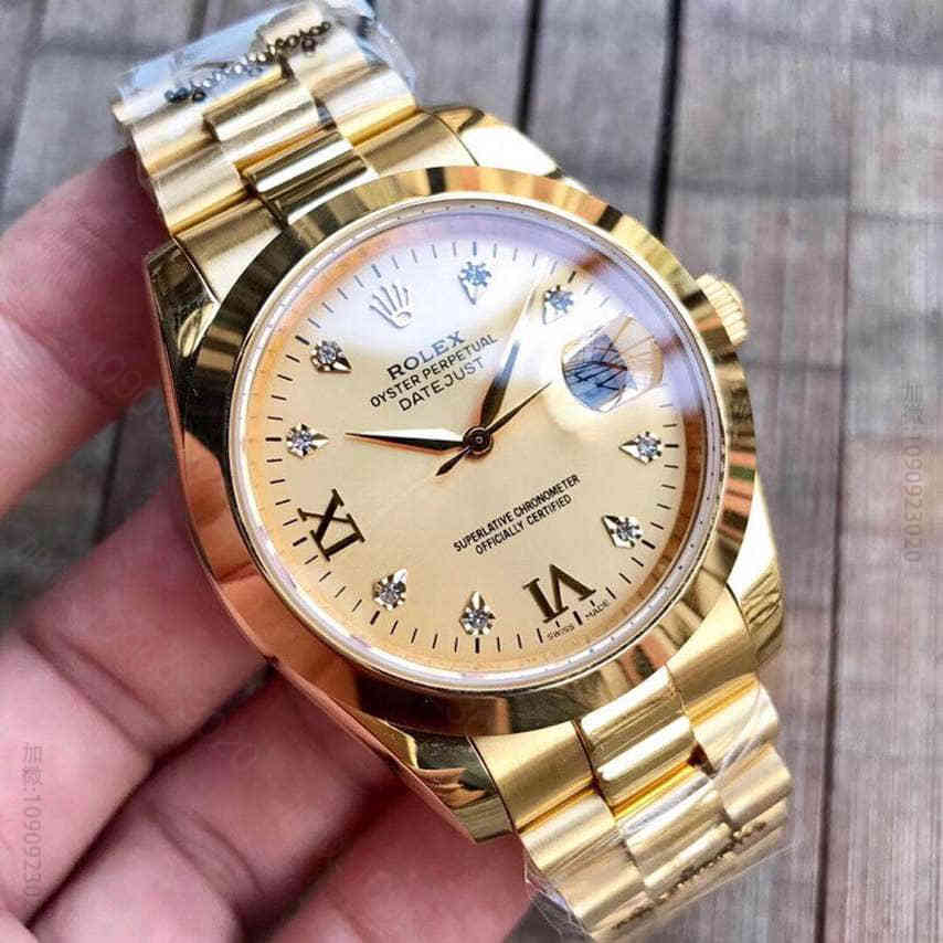 2023新品劳力士ROLEX表壳镶嵌施华洛水钻全金表带经典系列腕表