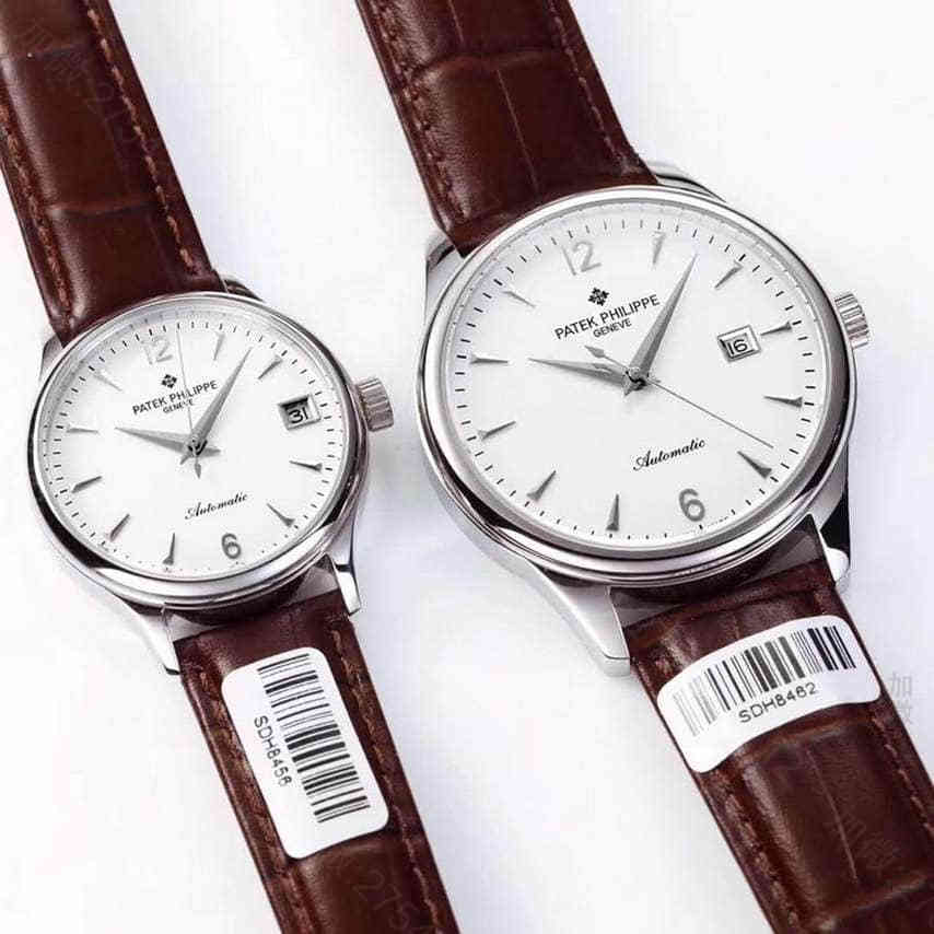 百达翡丽-PATEK PHILIPPE白钢原装进口全自动机械机芯情侣对表 A货潮牌腕表 