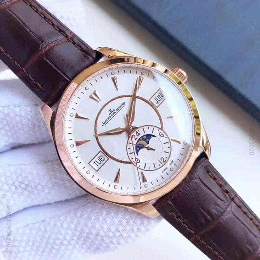Jaeger-LeCoultre积家大师系列双卜蓝宝石镜面后陀片采用A级18...