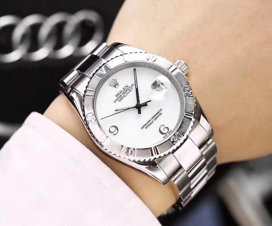 2023劳力士Rolex18k微纳米电镀金精钢表带施洛华水钻高端男士腕表