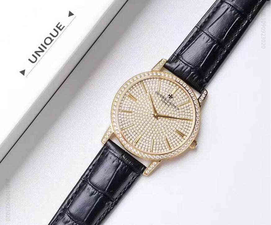 江诗丹顿Vacheron Constantin传承系列满钻款满天星型号81579/000G-9274进口9015机芯 男士腕表