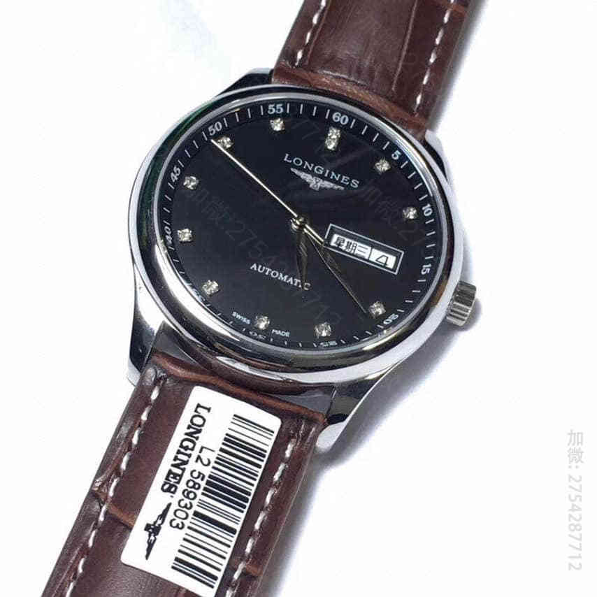 复刻浪琴男款腕表 浪琴Longines名匝系列双历加厚壳型2836机械机芯 复刻浪琴腕表价格 