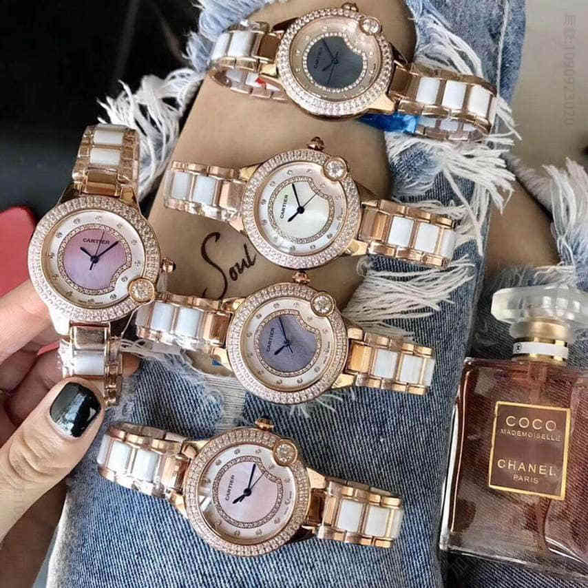 卡地亚-Cartier 蓝气球系列薄款原装折叠扣女神腕表