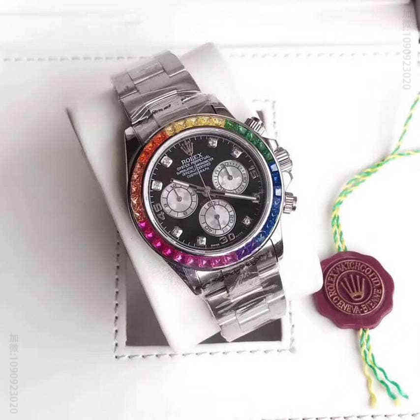 劳力士-ROLEX宇宙计型迪通拿彩钻系列116598 RBOW腕表全自动7750机械机芯高端腕表