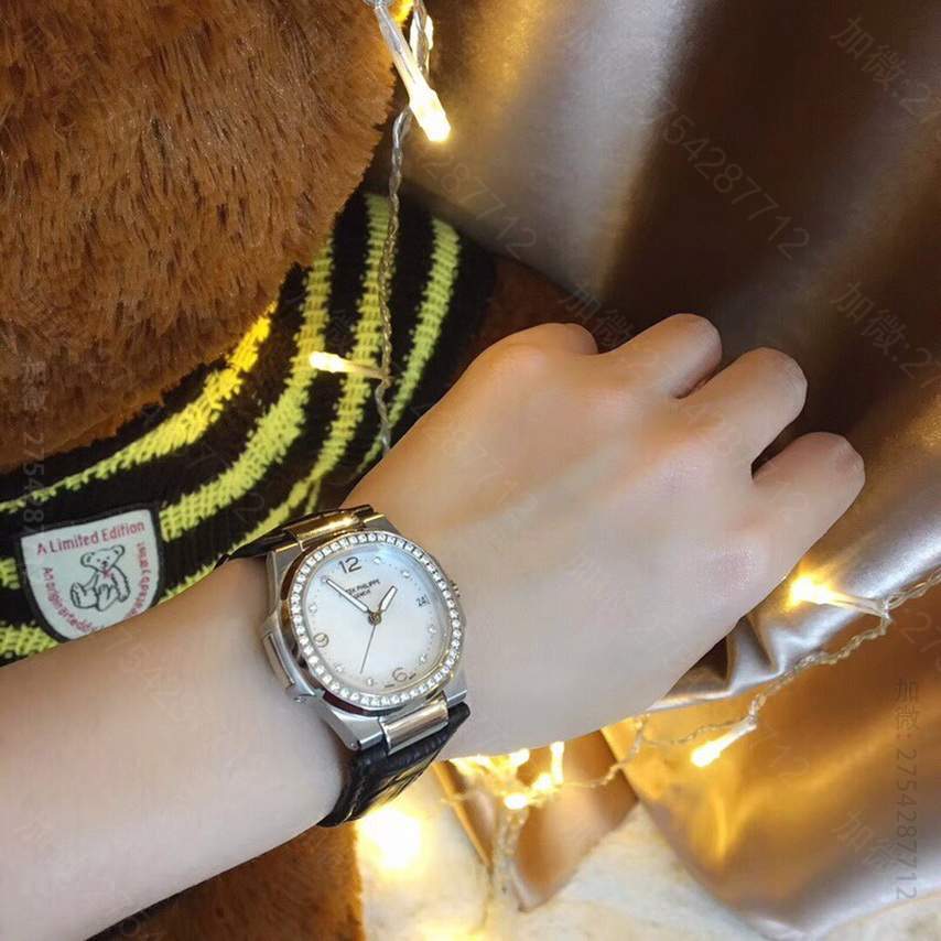 复刻百达翡丽女士腕表 百达翡丽女士腕表 PATEKPHILIPPE百达翡丽鹦鹉螺运动系列海蓝贝表盘荧光时标女款 复刻百达翡丽网站 