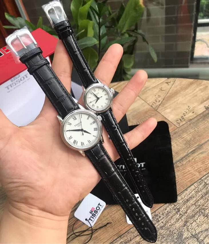 Tissot天梭蓝宝石玻璃T085瑞士石英机芯情侣皮带对表 天梭情侣款手表 