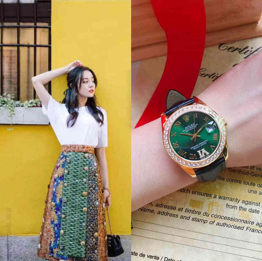 ROLEX劳力士日志珍珠淑女型系列罗马表盘6字位镶嵌钻石女款腕表