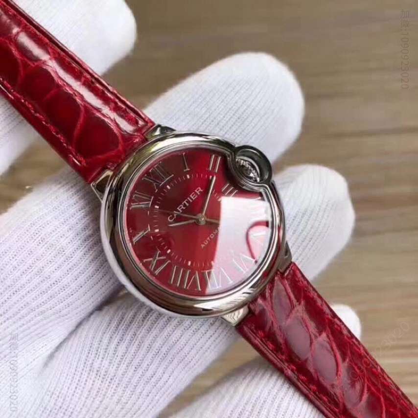 卡地亚CARTIER蓝气球原装瑞士特A级机芯“中国红”女款