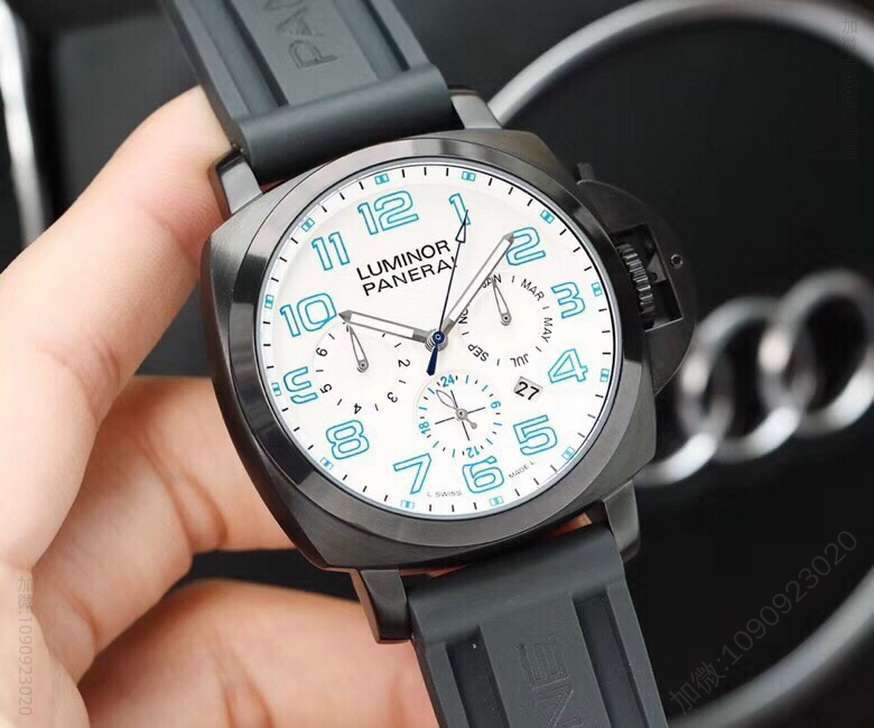 Panerai沛纳海意大利皇家海军指定超强夜光9100全自动机芯