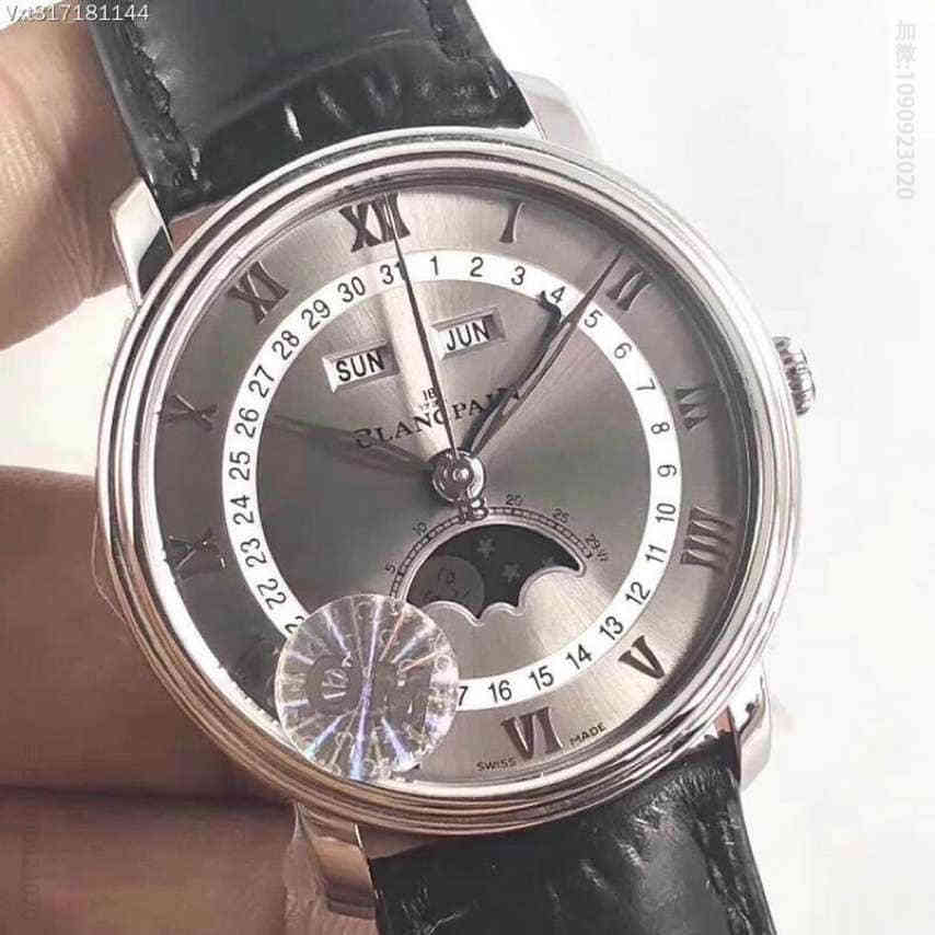 OM 宝铂Blancpain 6654最强V2升级版宝铂villeret经典6654月相显示系列