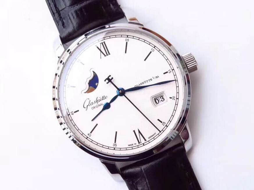 复刻格拉苏蒂男款手表 Glashütte Original格拉苏蒂原创精髓参议员大日历月相系列腕表 复刻格拉苏蒂手表 