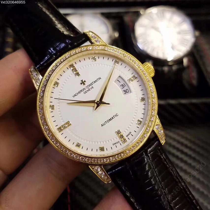 满钻商务款江诗丹顿Vacheron Constantin)2023款传承系列原装进口821A机芯男士腕表
