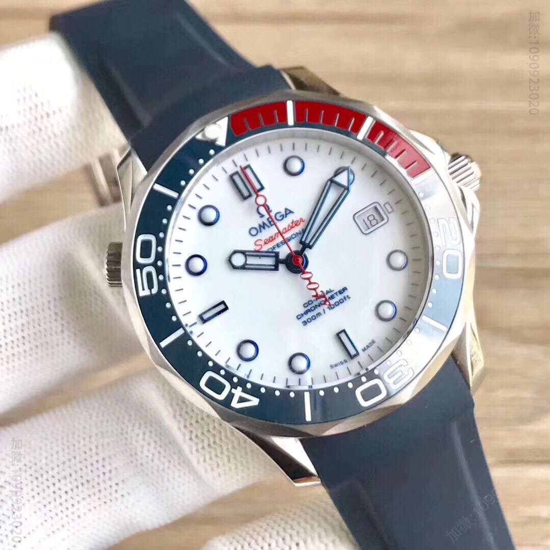欧米茄007海上将军款雕刻花纹2892机芯