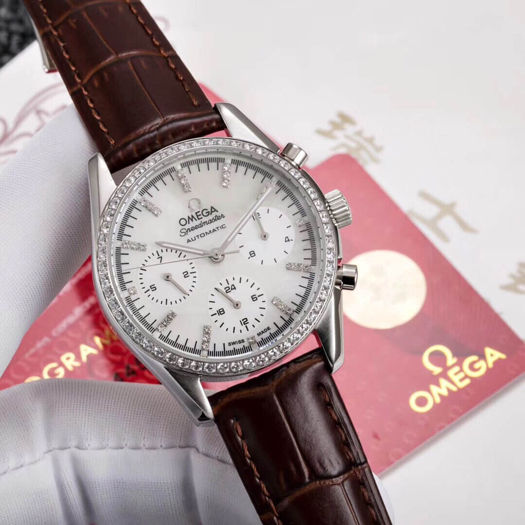 欧米茄OMEGA原装进口9100机芯天然蓝宝石玻璃女款腕表