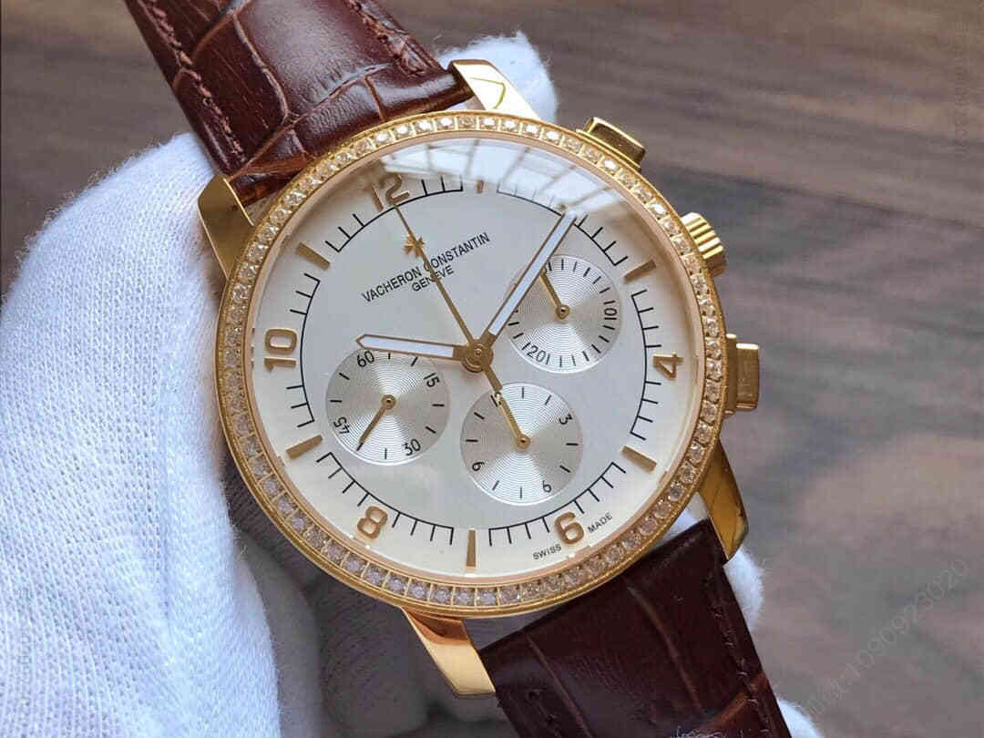 江诗丹顿Vacheron Constantin传承系列双卜蓝宝石7750自动机械机芯男士高级腕表