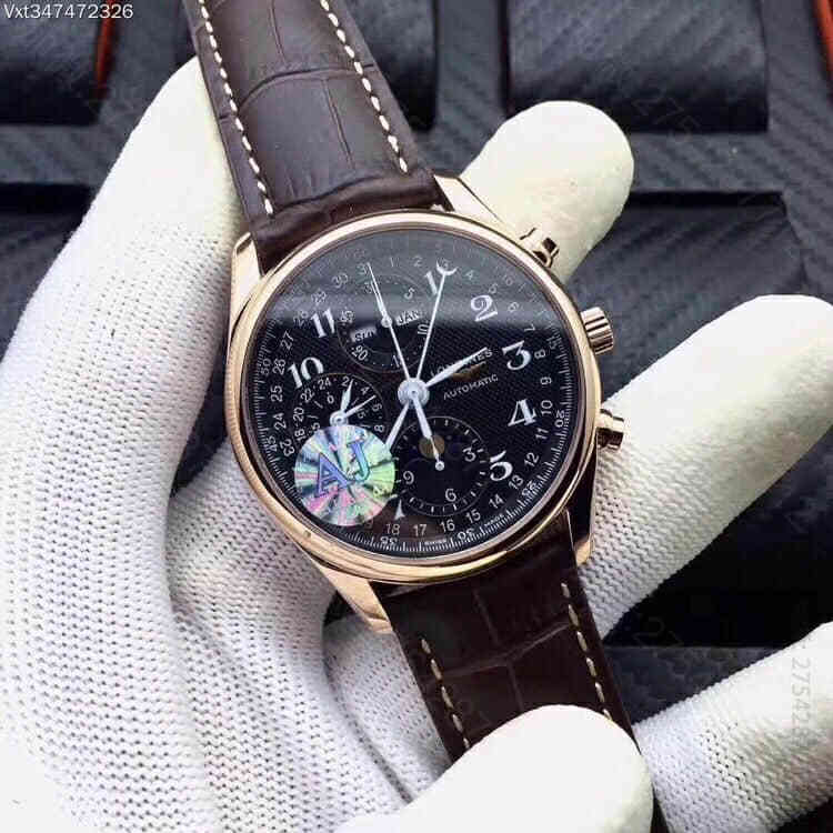 Longines浪琴名匠系列八针月相7751自动机械计时机芯高级腕表 精仿浪琴腕表 