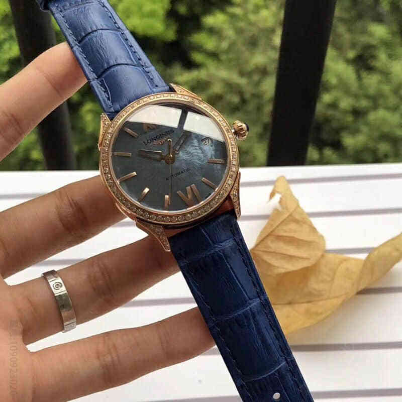 浪琴Longines2023 冬季新款双卜蓝宝石玻璃西铁城8215腕表