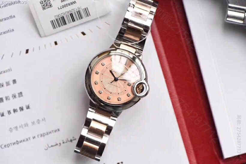 复刻卡地亚女款腕表 卡地亚 蓝气球 精工机械 33MM 复刻卡地亚腕表网站 