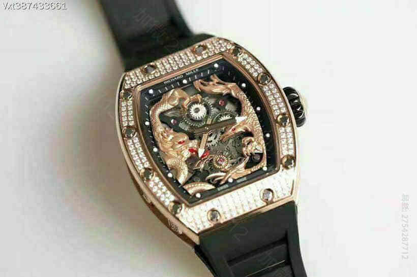 理查徳.米勒Richard Mille 霸气龙凤呈祥男士机械腕表 理查德米勒腕表网站 