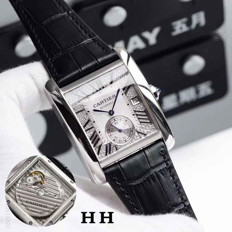 【贝壳满天星]CARTIER-卡地亚 刘德华同款 坦克系列自动机械男表