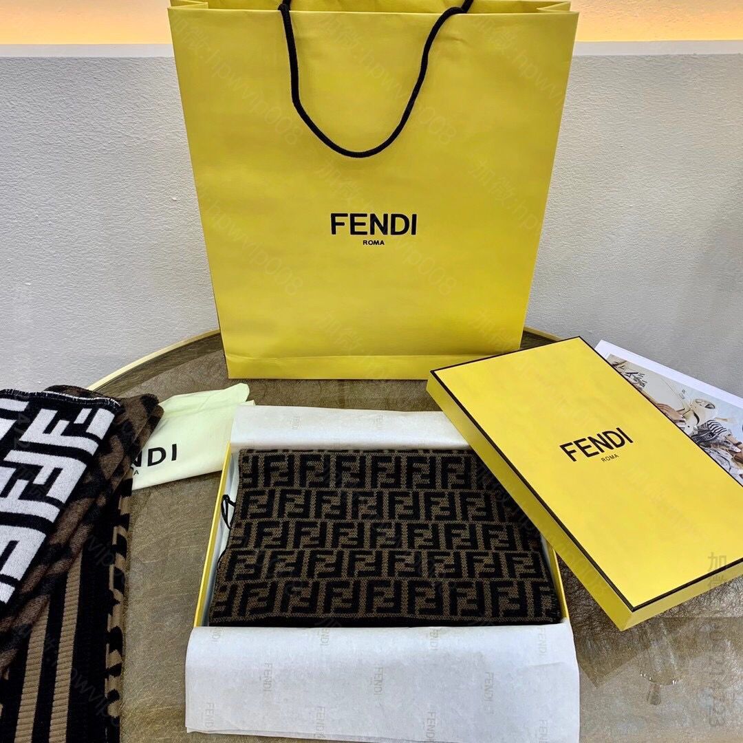 原单芬迪女士围巾 FENDI芬迪F字母系列羊绒款围巾 原单芬迪女士围巾 