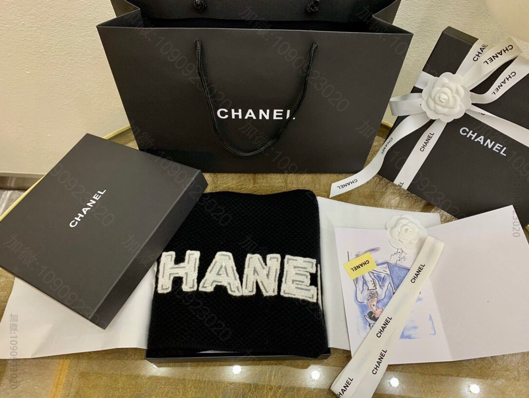 CHANEL香奈儿海洋系列100%羊绒围巾