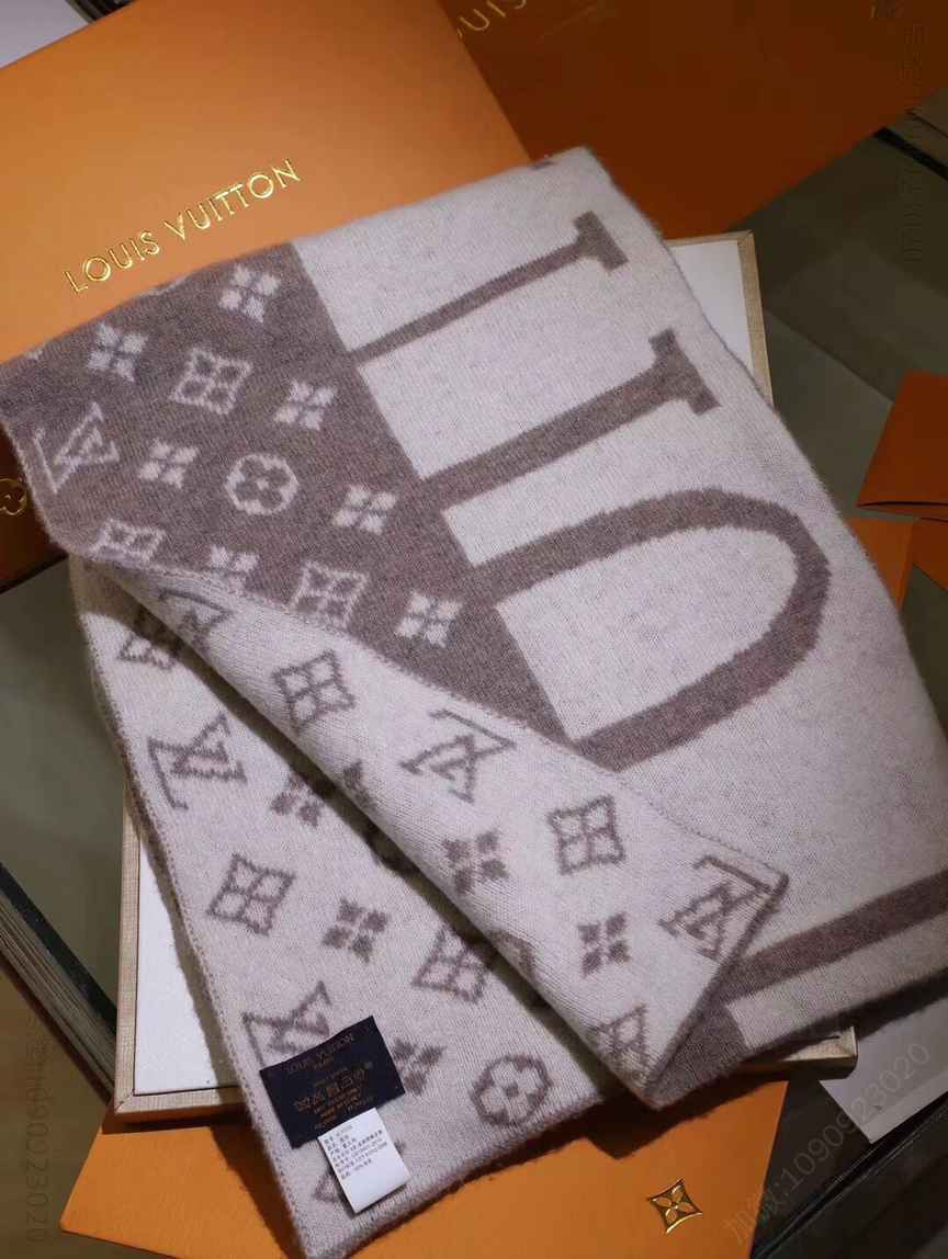 LV路易威登羊毛羊绒男士围巾