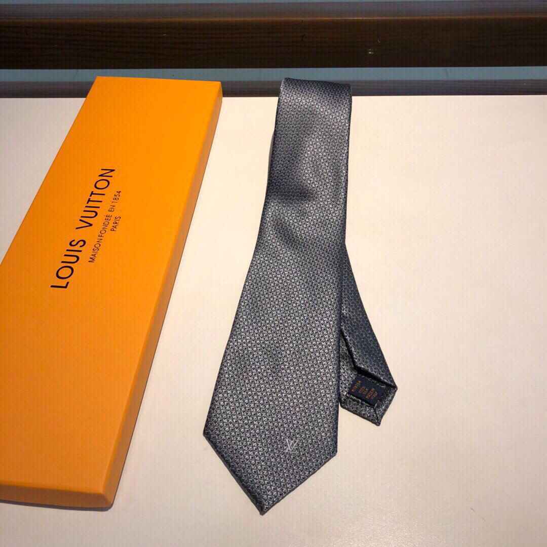 LV路易威登新款经典真丝面料领带