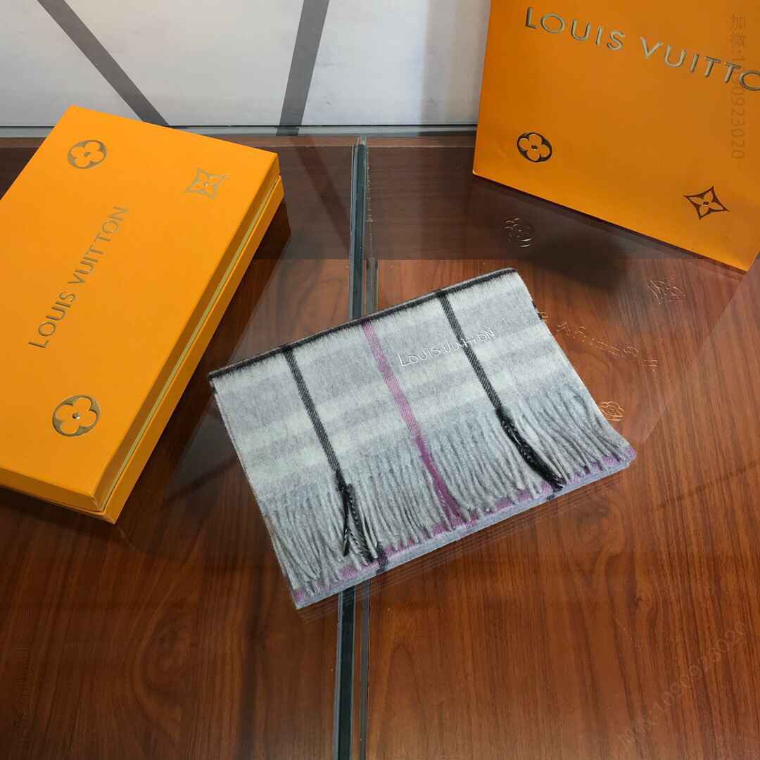 LV路易威登水波纹男士羊绒围巾