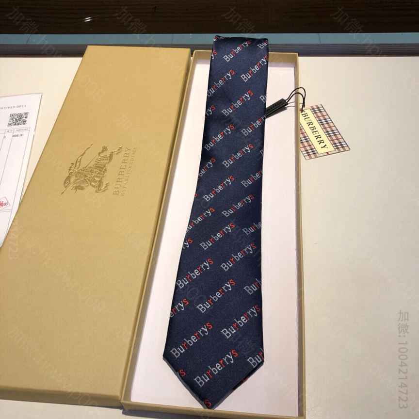 巴宝莉男款领带 Burberry巴宝莉100%顶级真丝手工刺绣男士领带 原单巴宝莉配饰商城 