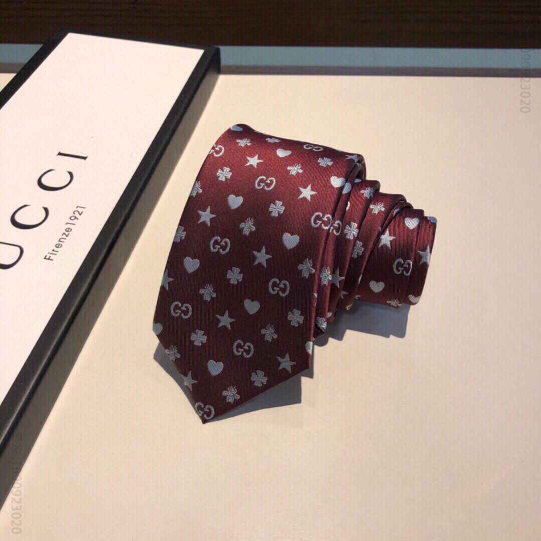 GUCCI古奇100%顶级提花真丝男士领带