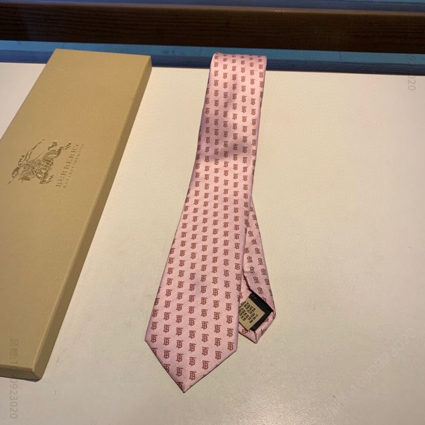 Burberry巴宝莉100%顶级真丝重工刺绣男士领带