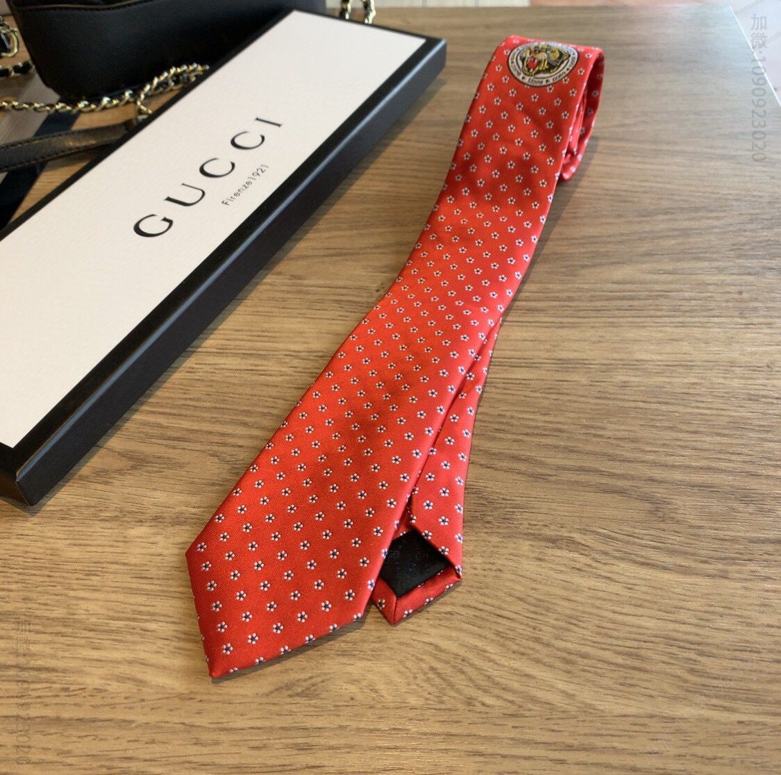 古奇配饰 GUCCI古奇100%顶级提花真丝老虎头领带 古奇男士领带商城