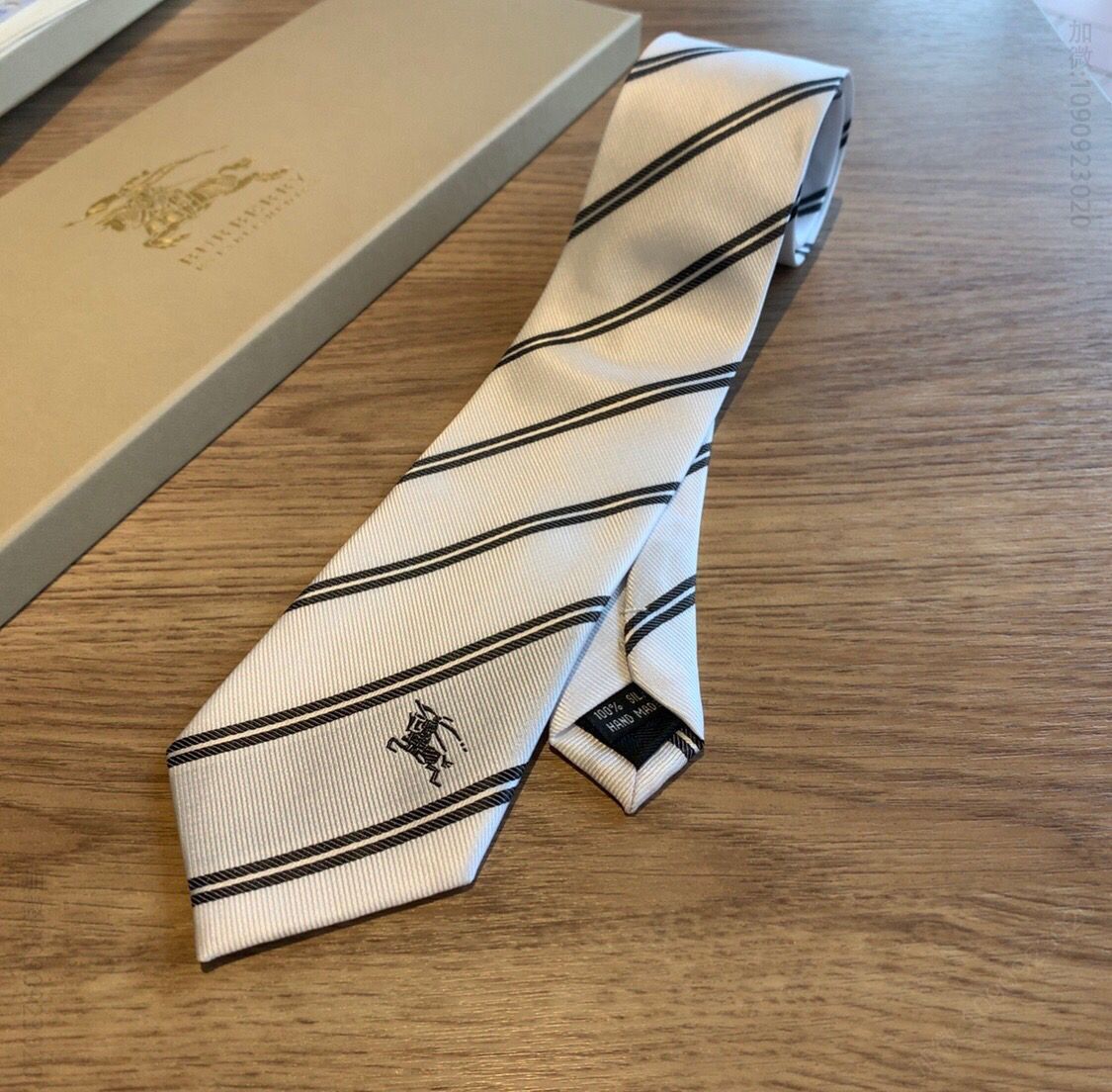Burberry巴宝莉100%顶级提花真丝Vintage格纹领带