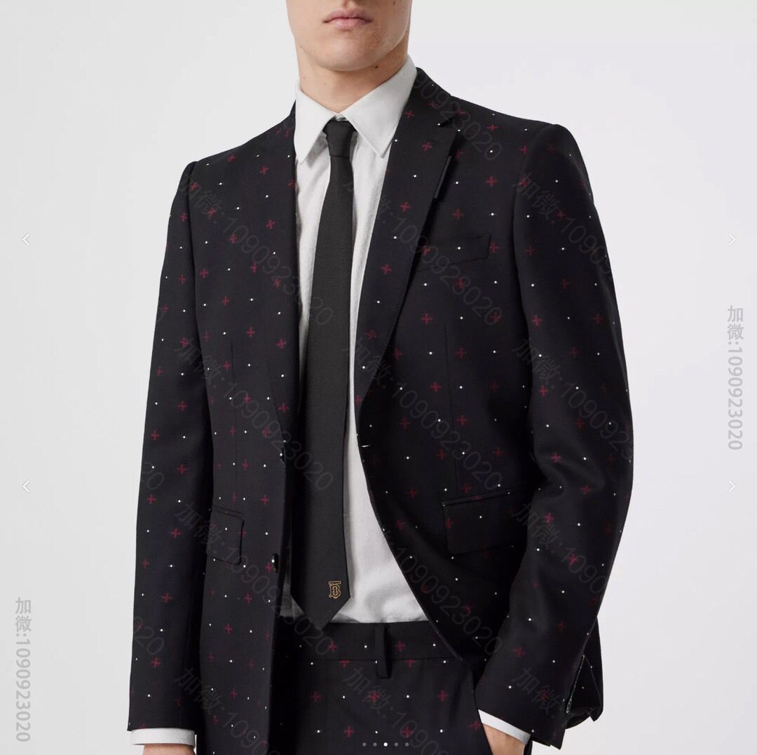 Burberry巴宝莉100%顶级提花真丝B标识领带