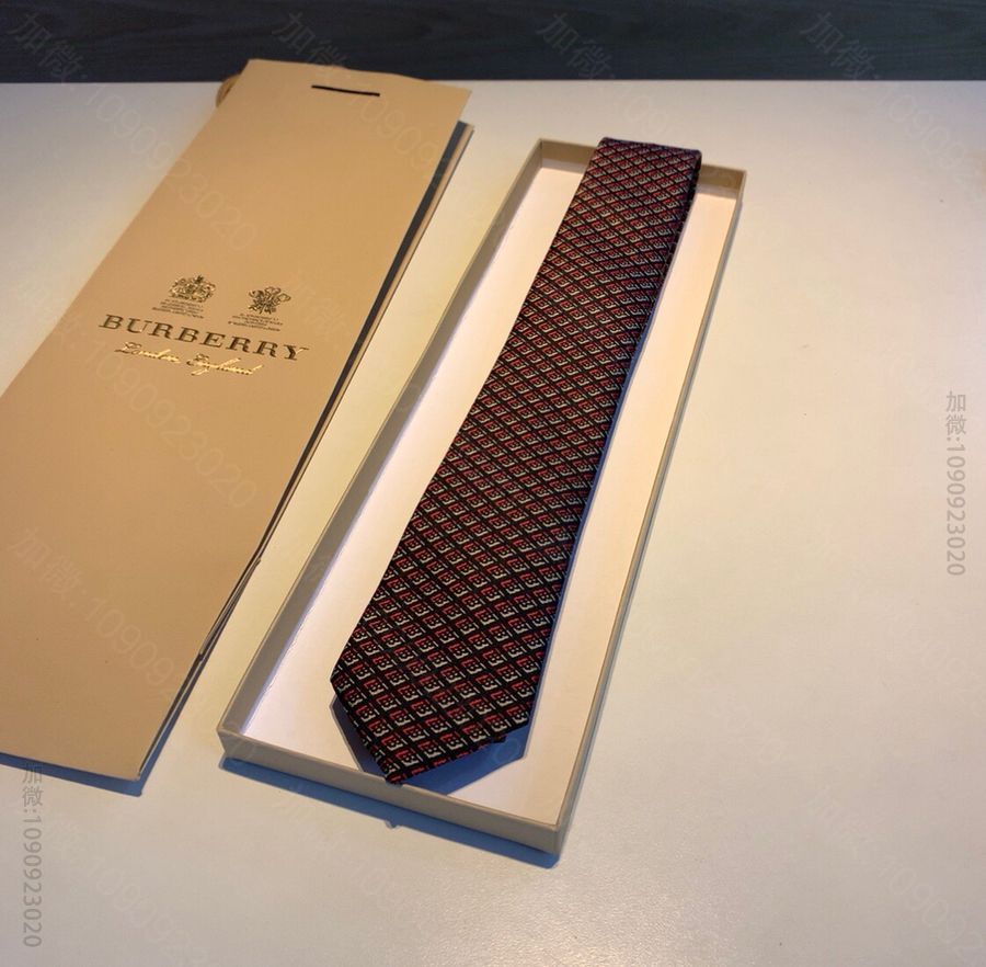 Burberry巴宝莉100%顶级提花真丝TB字母领带
