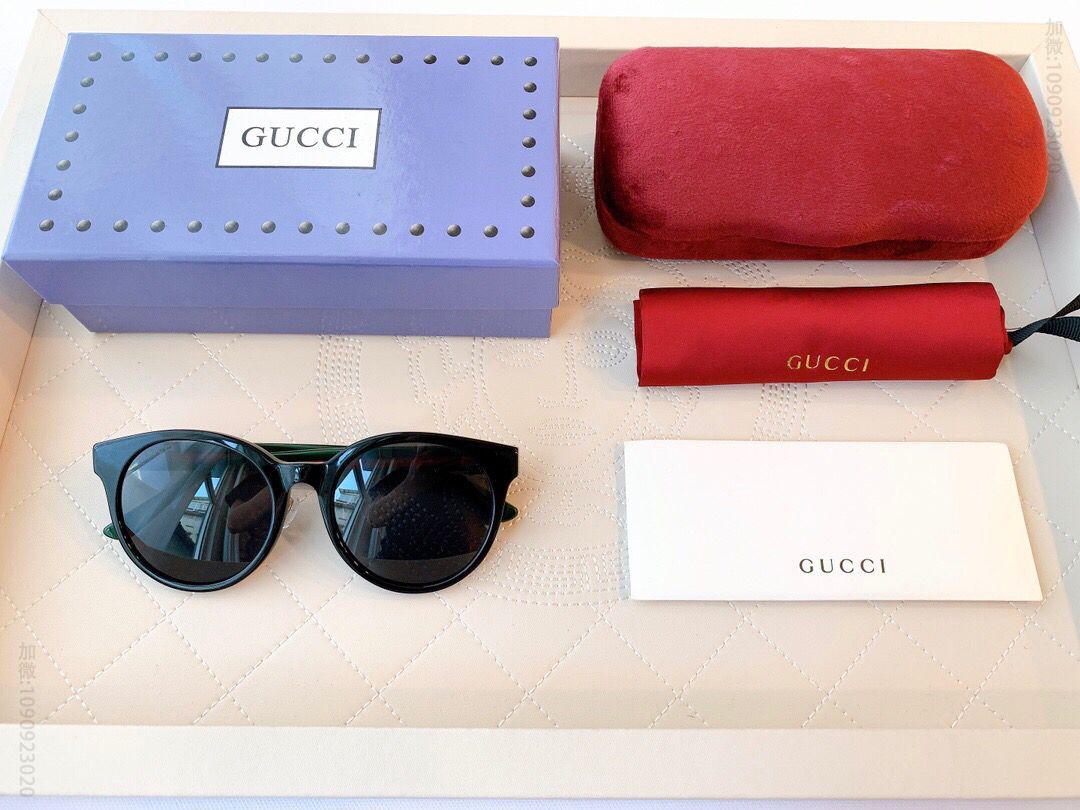GUCCI古驰经典三色镜腿男女通用太阳眼镜