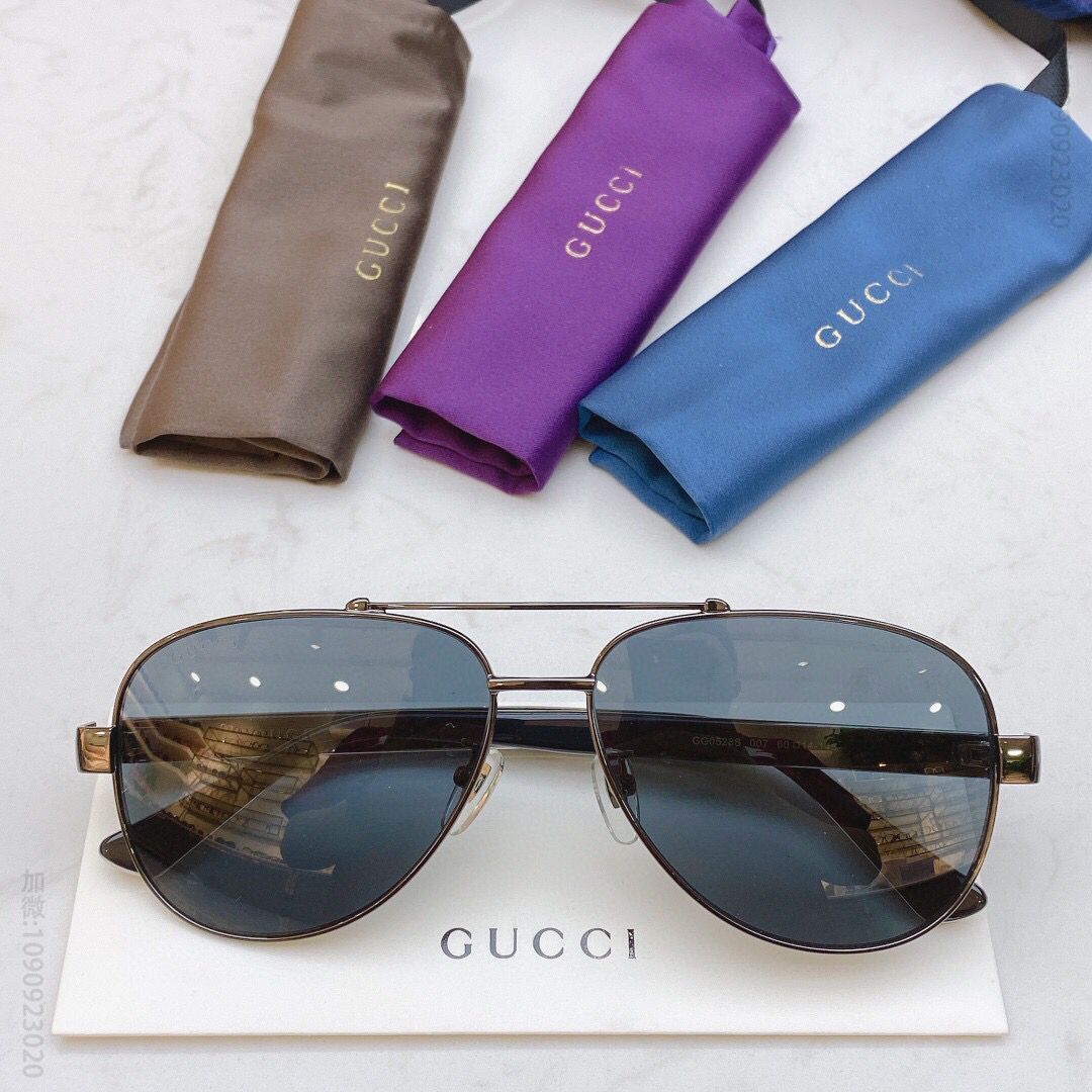 GUCCI古驰新款金属墨镜男女通用太阳眼镜