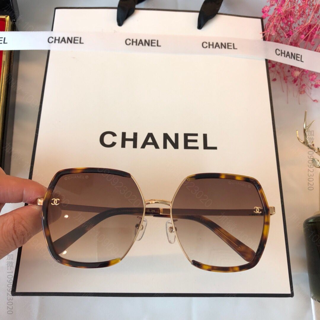 CHANEL香奈儿个性多边形大框女士太阳眼镜