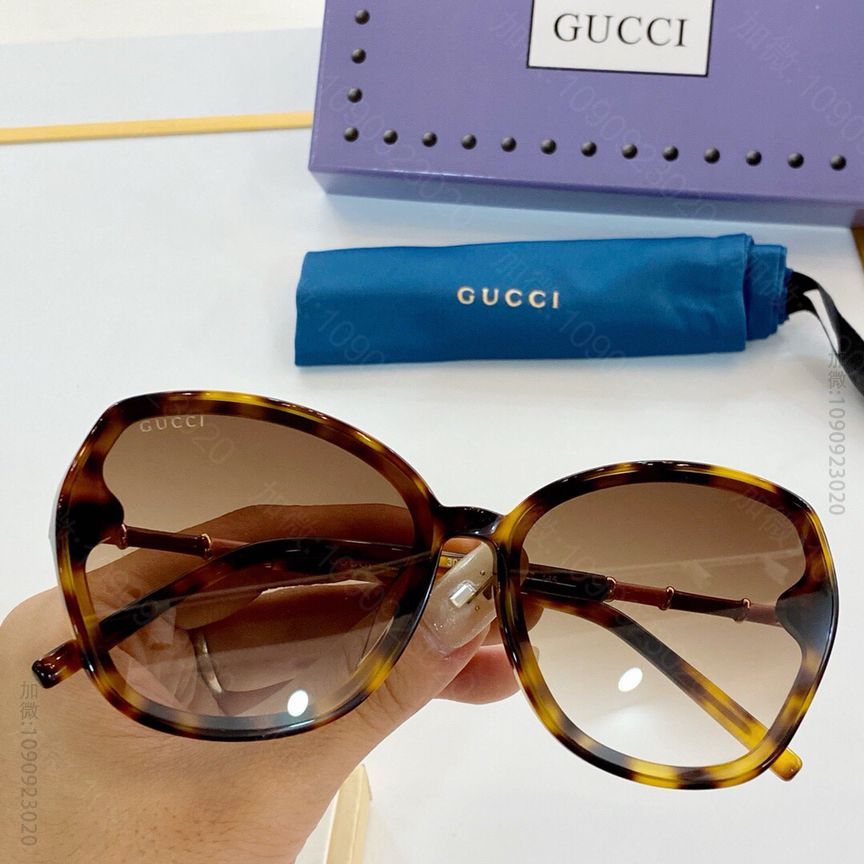 GUCCI古驰2023新品大方框方形男女通用太阳眼镜