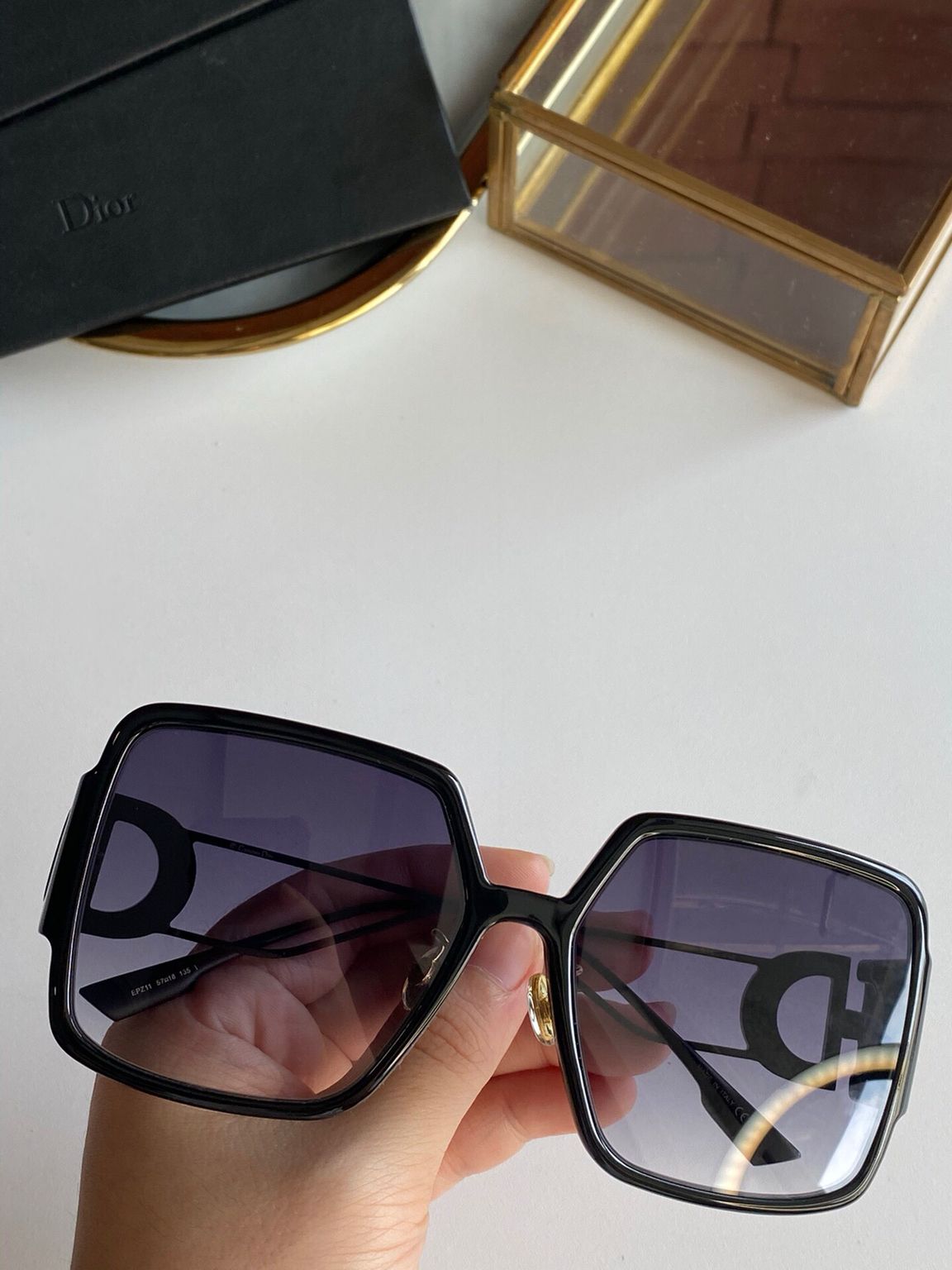 精仿迪奥男女款眼镜 Dior迪奥20年新款方形男女通用太阳眼镜 精仿迪奥眼镜商城 