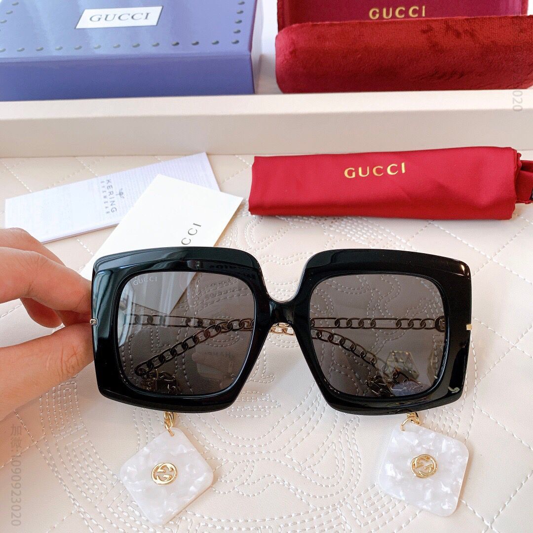 GUCCI古驰吊坠系列板材流苏耳坠款女士太阳眼镜