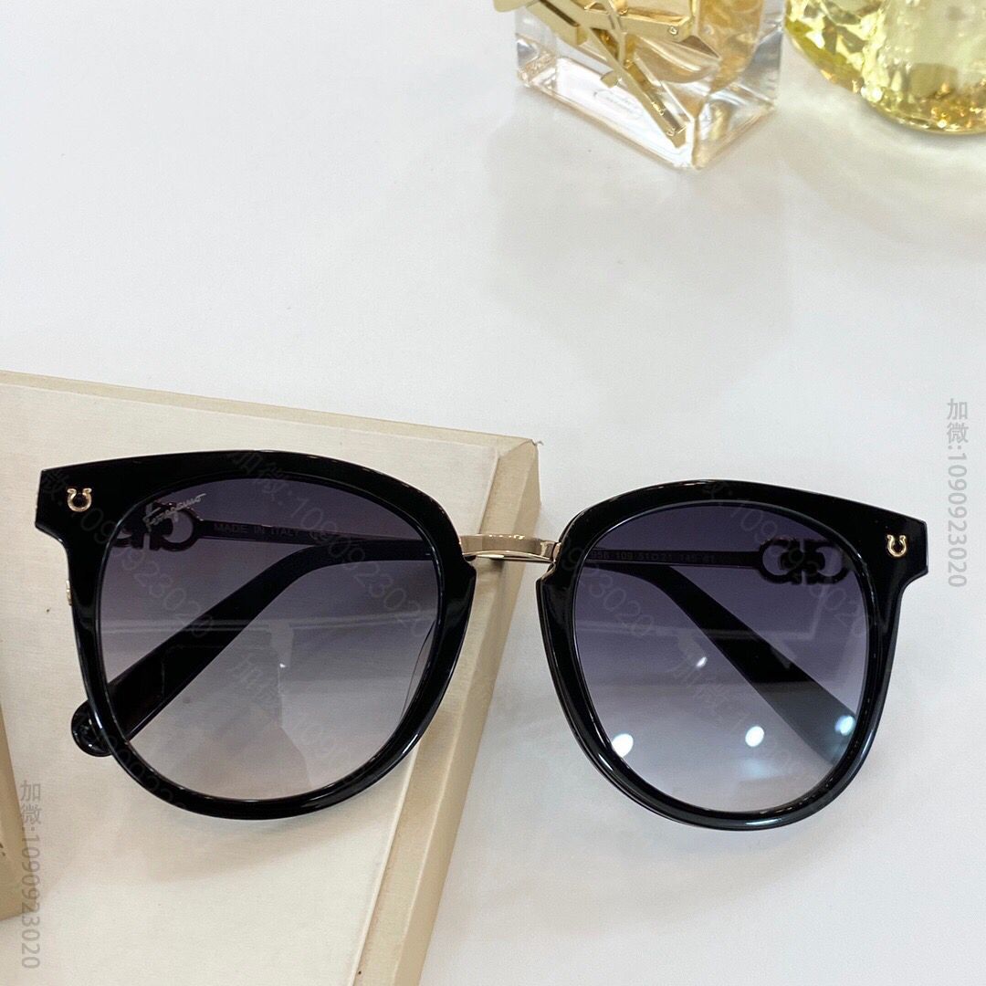 Ferragamo菲拉格慕经典金属Gancino设计元素男女通用太阳眼镜