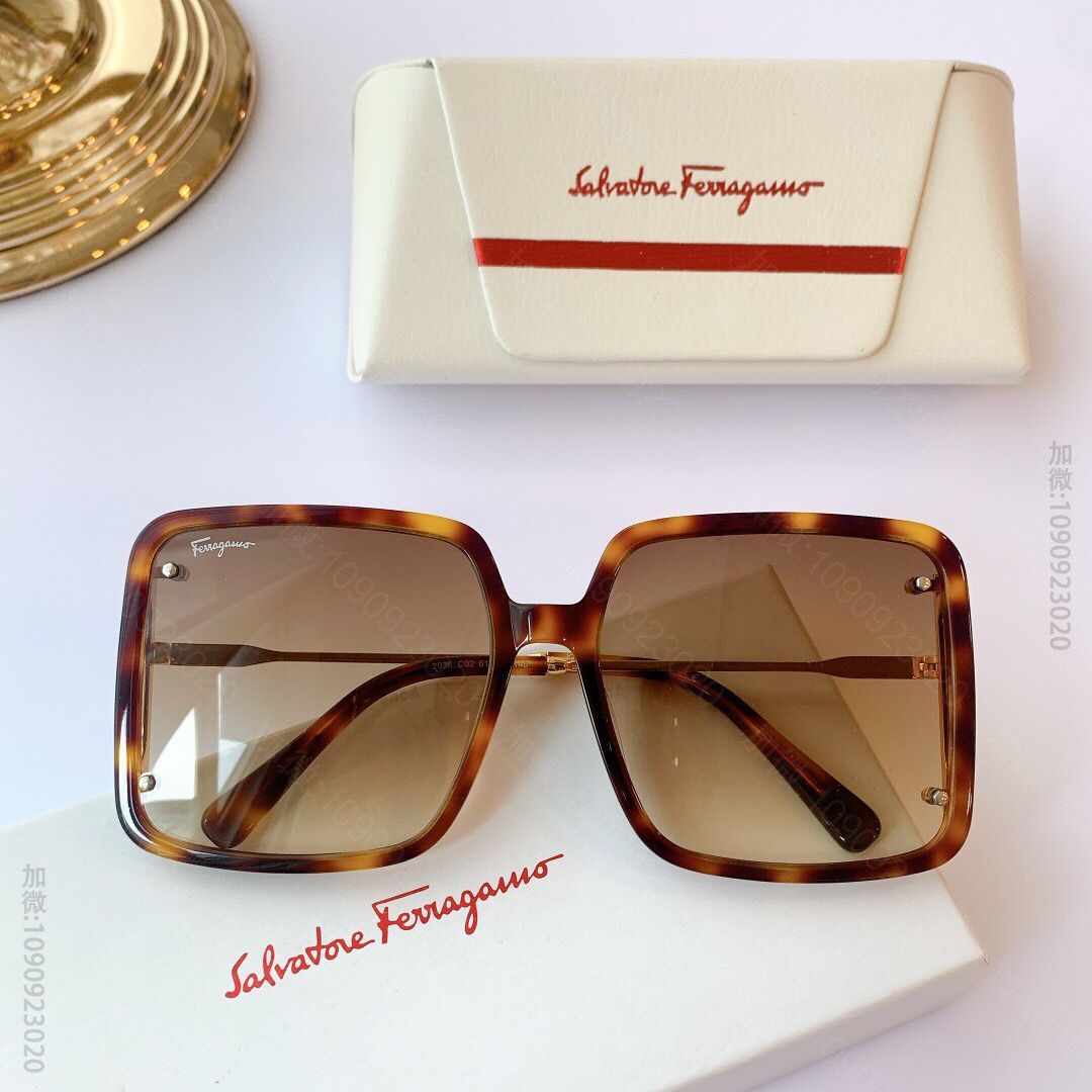 Ferragamo菲拉格慕经典百搭款式简洁大方男女通用太阳眼镜
