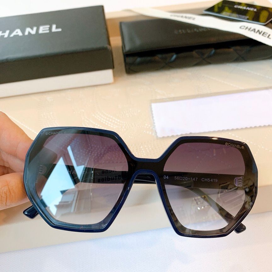 CHANEL香奈儿大框风镜一体镜片太阳眼镜
